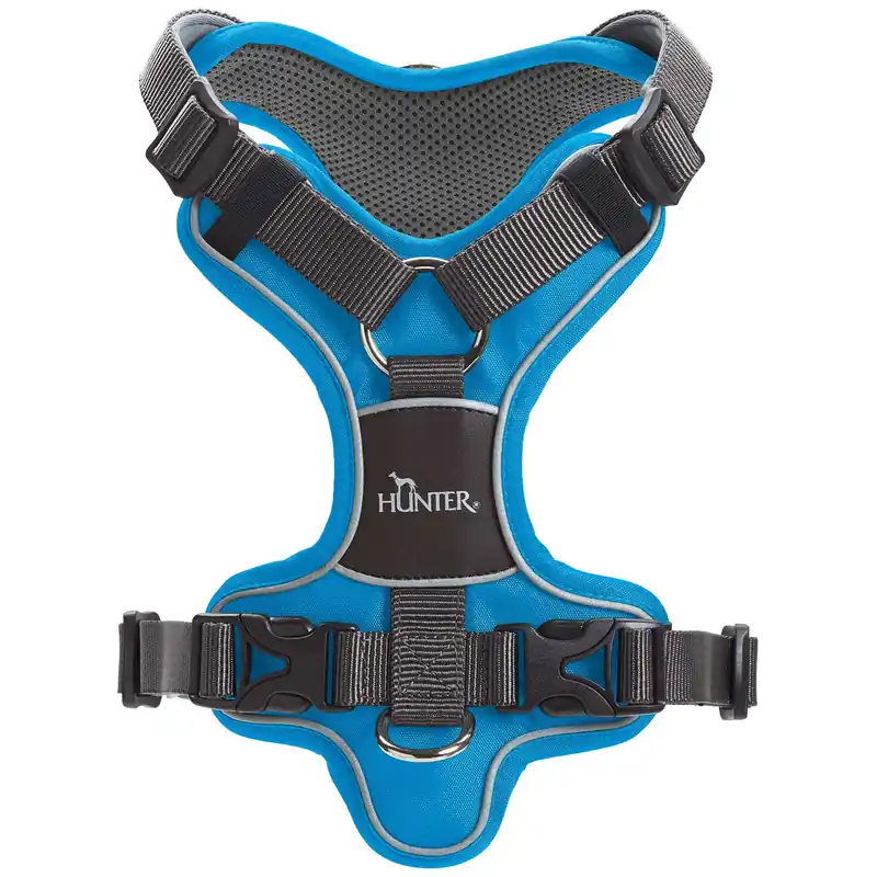 Top-Seller HUNTER Geschirr Divo 72-100 cm L hellblau/grau